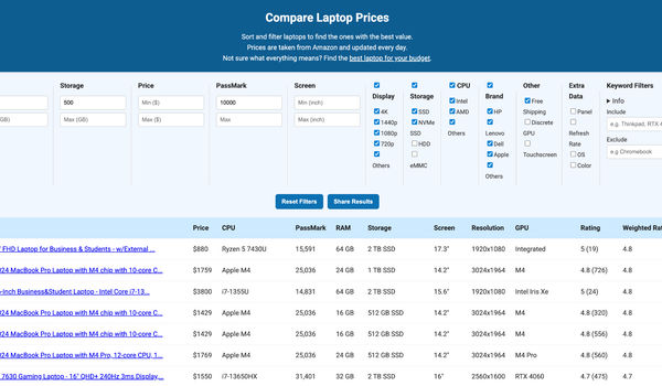 Compare Laptop Prices