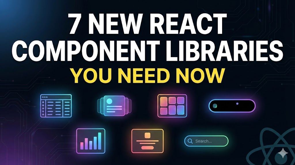 7 New React Component Libraries You Need Now
