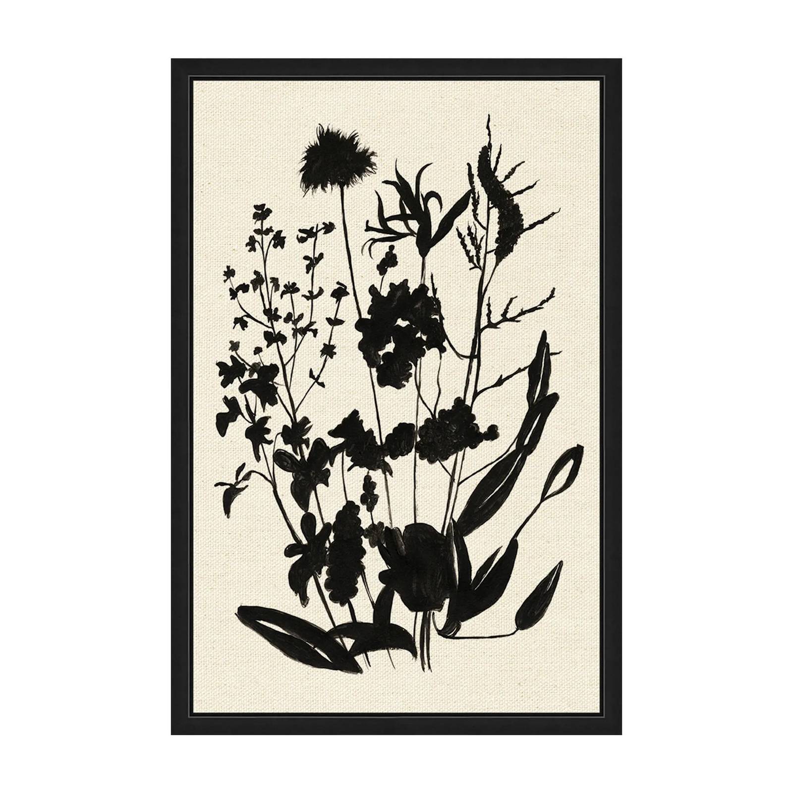 Picture of Silhouetted Wildflowers II Wall Art Set