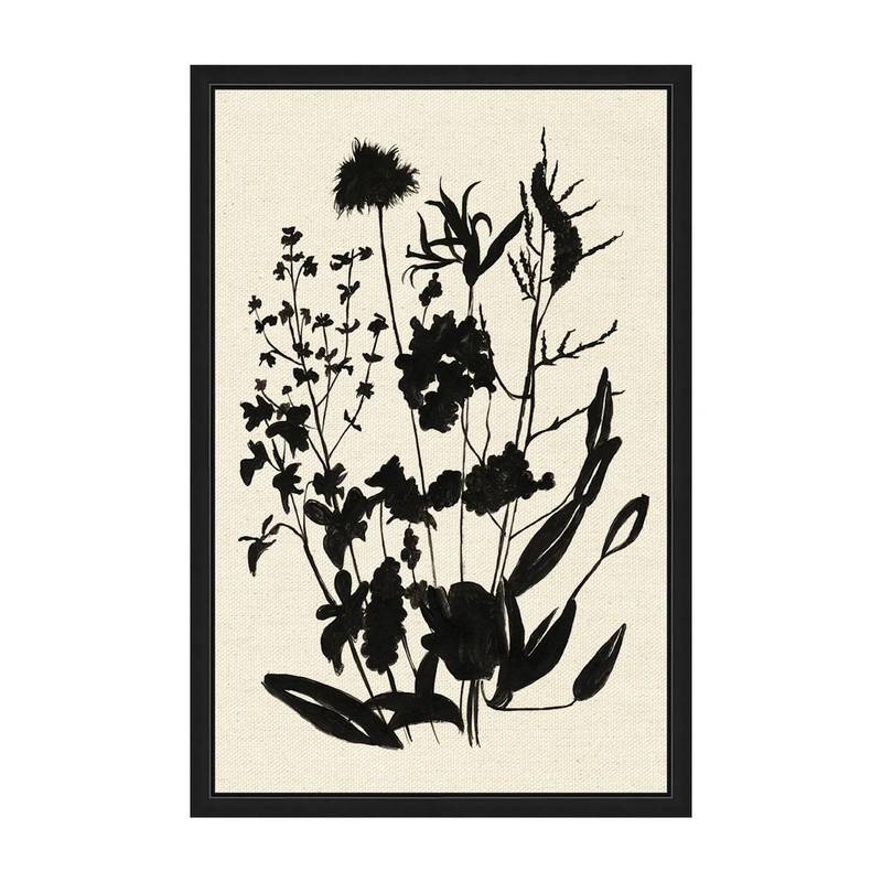 Picture of Silhouetted Wildflowers II Wall Art Set