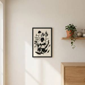 Picture of Silhouetted Wildflowers II Wall Art Set