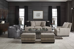 Picture of Merino Fabric Cocktail Ottoman