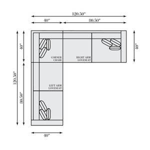 Picture of Helena Fabric Sectional
