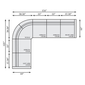 Picture of Gio Fabric Power Sectional