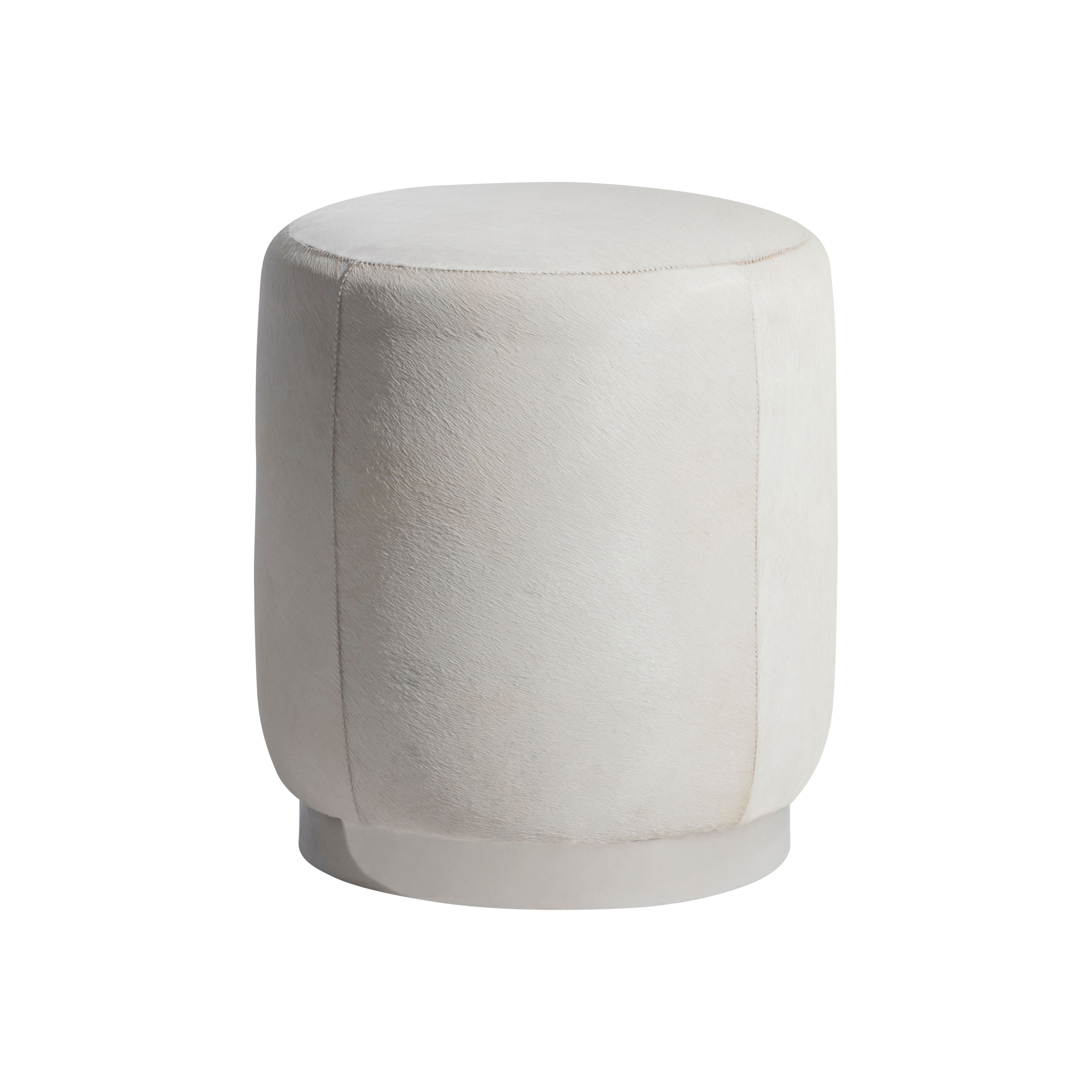 Picture of Ash Leather Ottoman