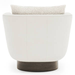 Picture of Gemma Leather-Fabric Swiv Chr