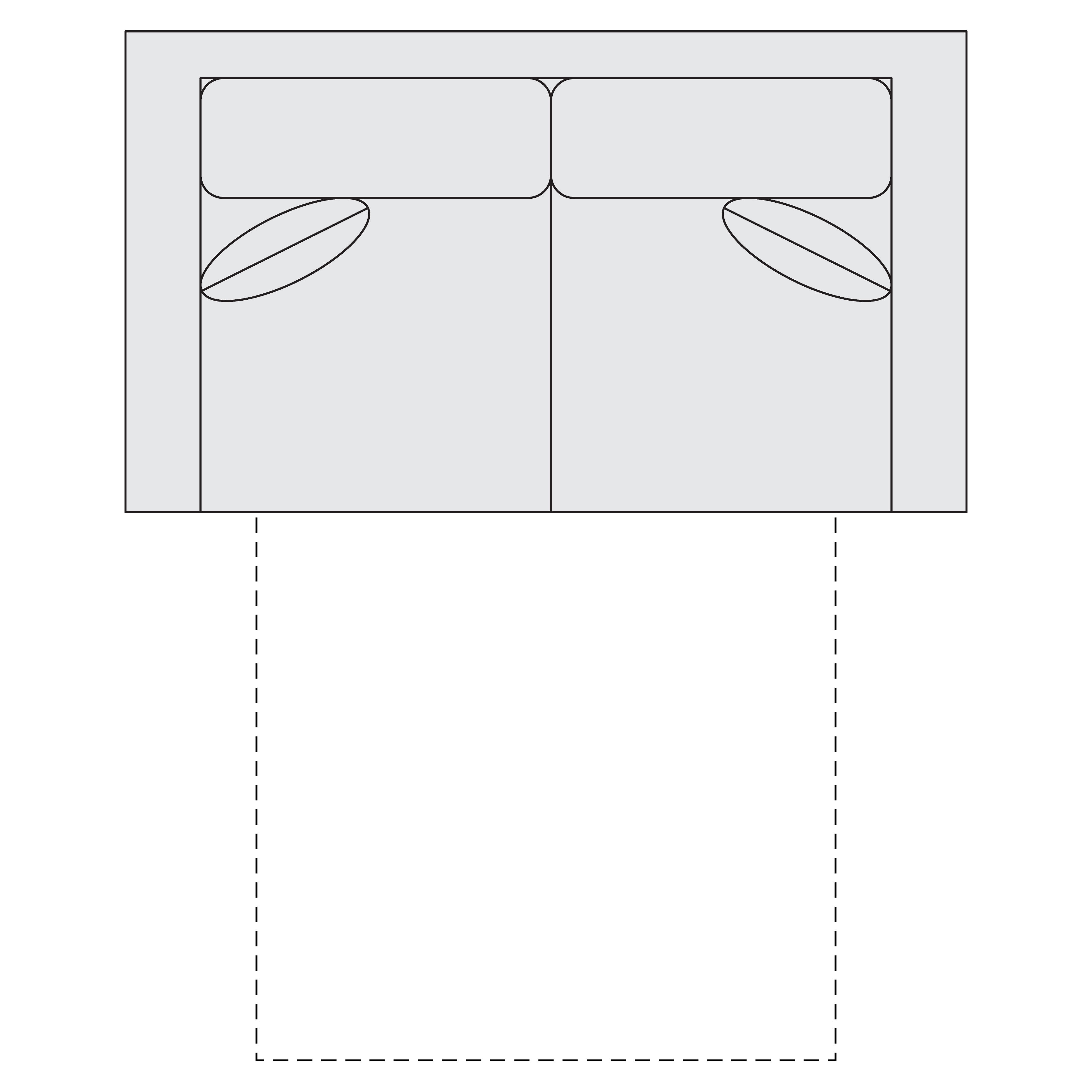 Picture of Fabric Sleeper Loveseat - SO