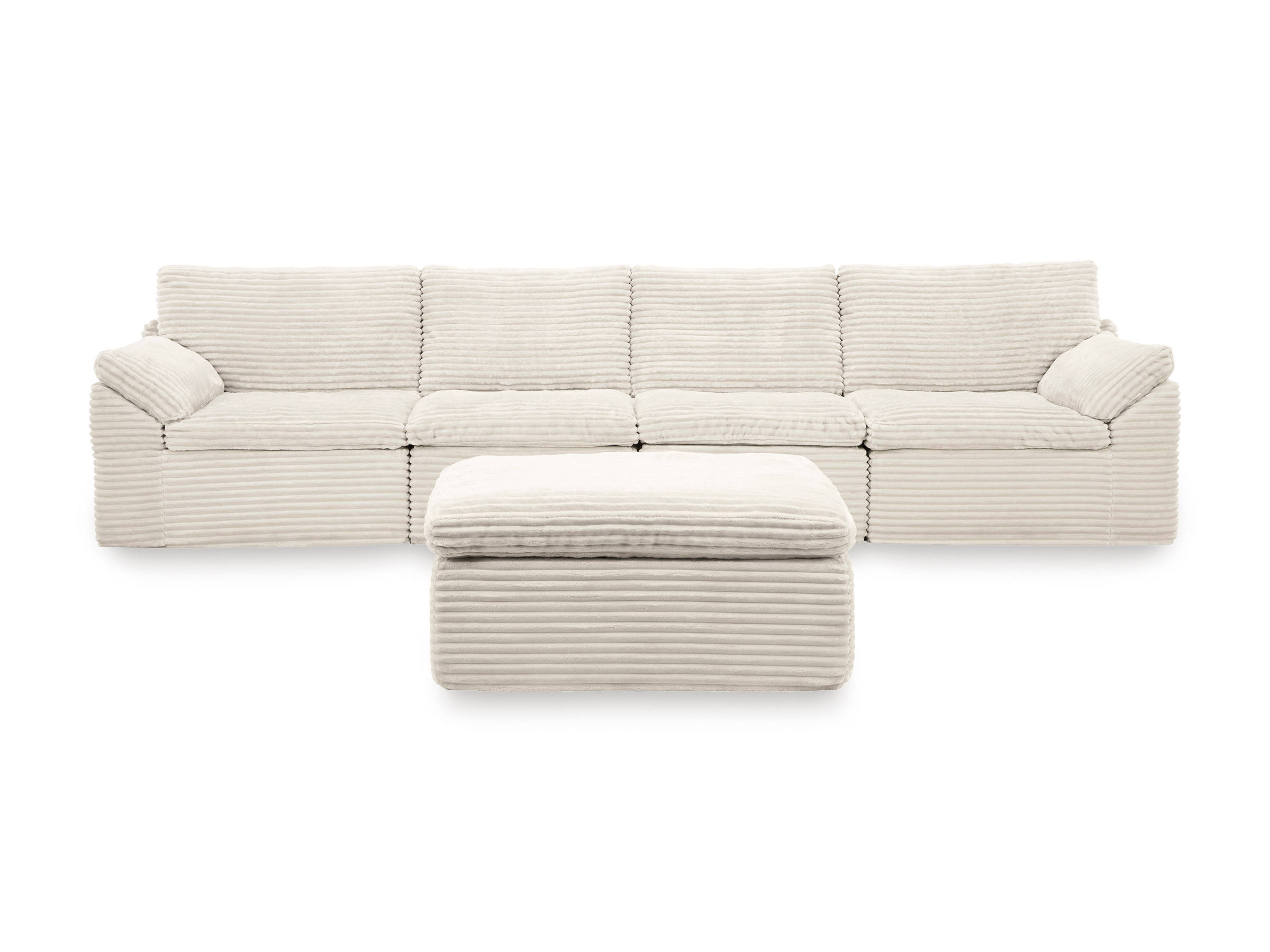 Picture of Canefield 4-Piece Sectional with Ottoman