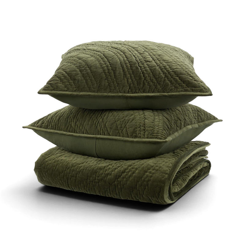Picture of Elms Green Queen Quilt Set