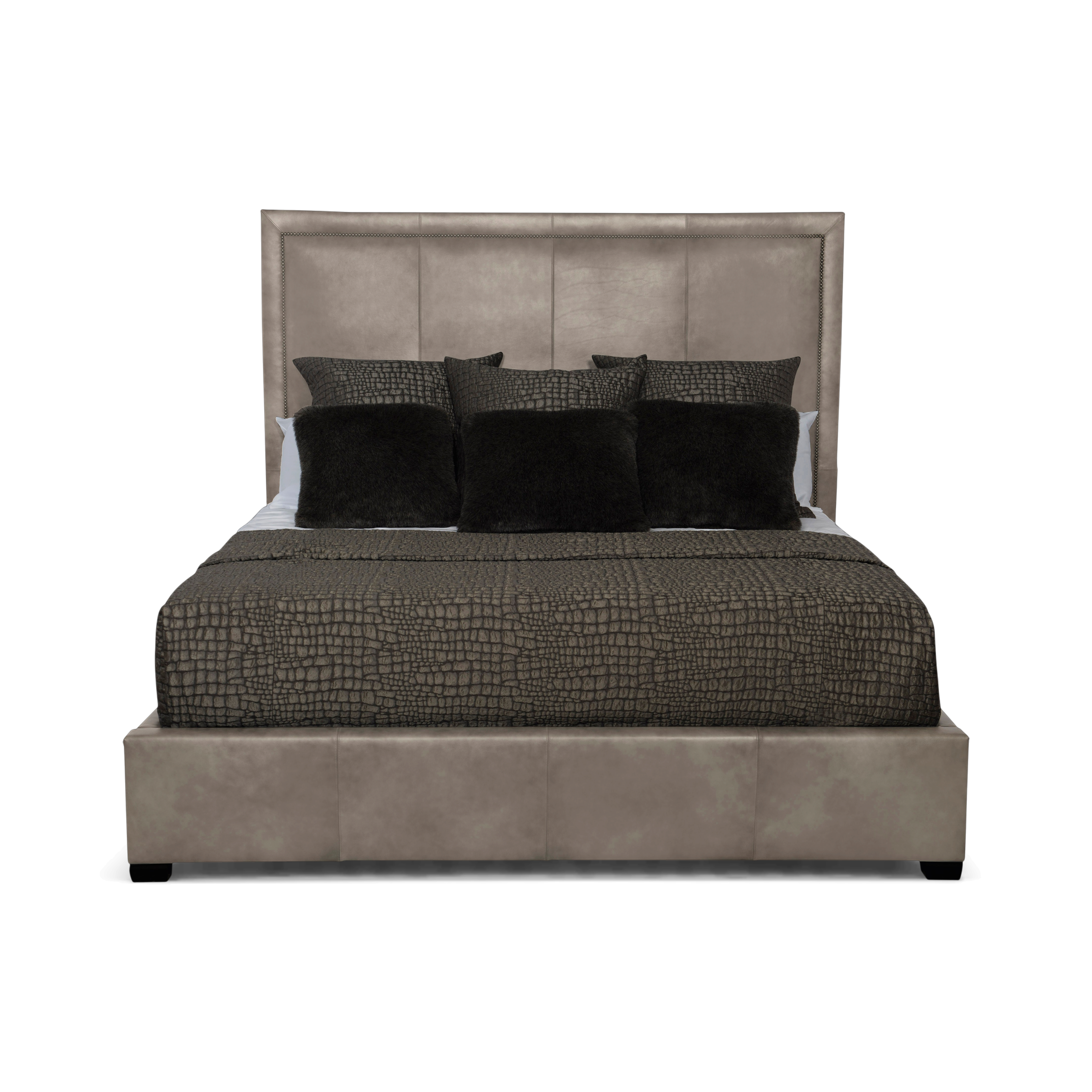 Picture of Morgan Leather Panel Bed - SO