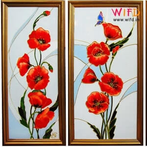 simple designs for glass painting