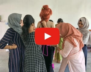 Mannequin Draping by Team Faddy Girls Mannequin Draping by Team Faddy Girls