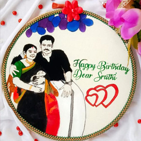 Sruthi & Husband's Photo as her Birthday Present Sruthi & Husband's Photo as her Birthday Present