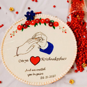Personalised Wedding Gift for Divya & Krishnakeshav Personalised Wedding Gift for Divya & Krishnakeshav