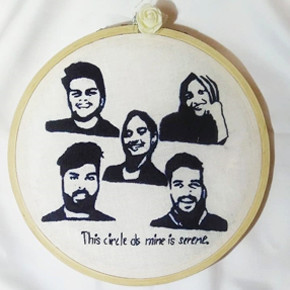 Portrait Embroidery for Friends Portrait Embroidery for Friends