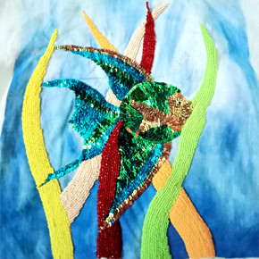 Beautiful Embroidery used as a Wall Hanging Beautiful Embroidery used as a Wall Hanging