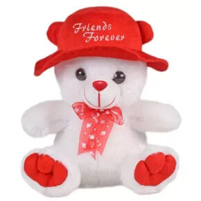 Red and White Little Teddy Bear Red and White Little Teddy Bear
