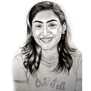 Portrait Pencil Sketch as Birthday Gift Portrait Pencil Sketch as Birthday Gift