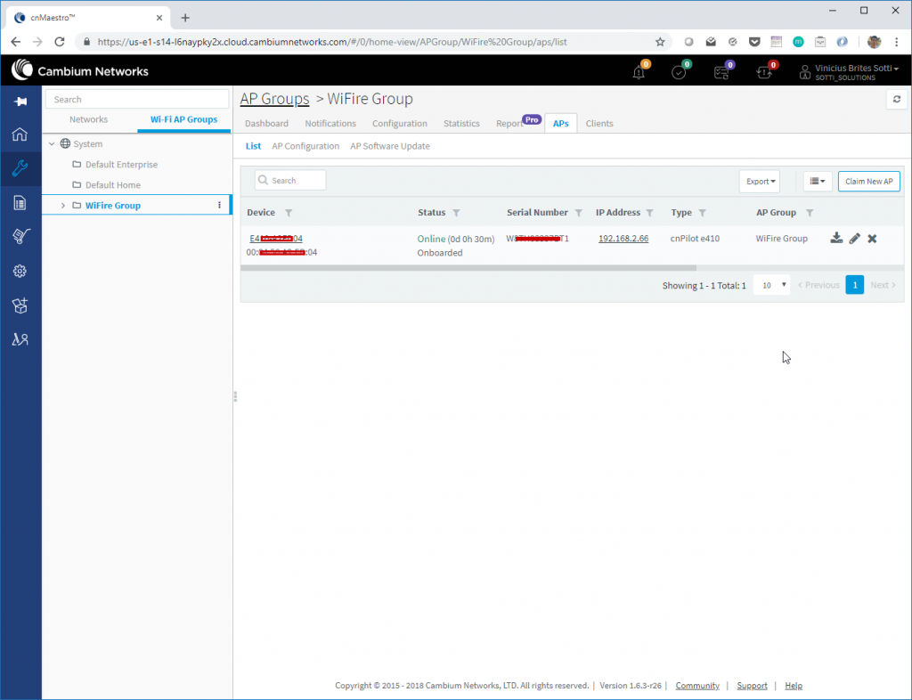 Salvando WiFire Group - Router Cambium