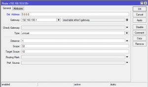 Configurando Rota