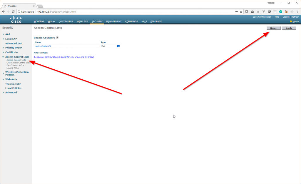 Access Control Lists - Hotspot en Cisco