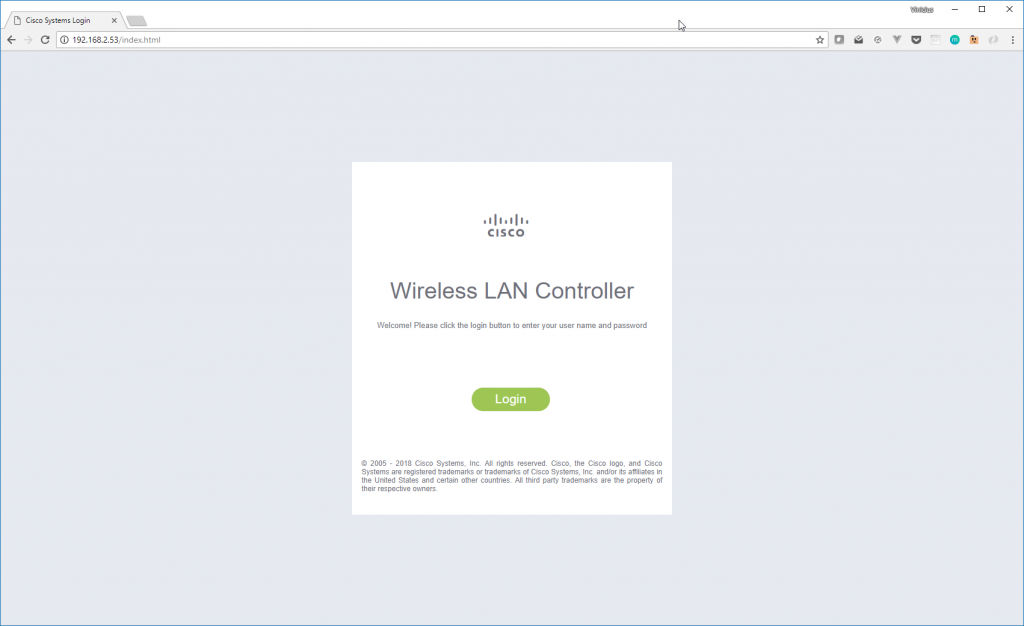 Tela de Login Cisco - Hotspot en Cisco