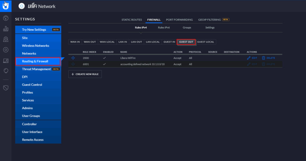 Configuração de liberação Guest-In e Guest-Out - hotspot no Unifi Controller