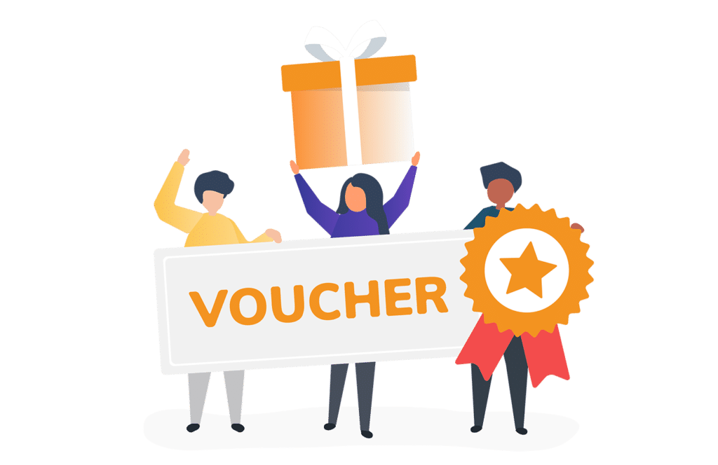 vouchers e brindes para fidelização de clientes