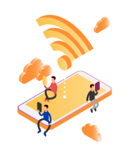 clientes fazem cadastro no wifi