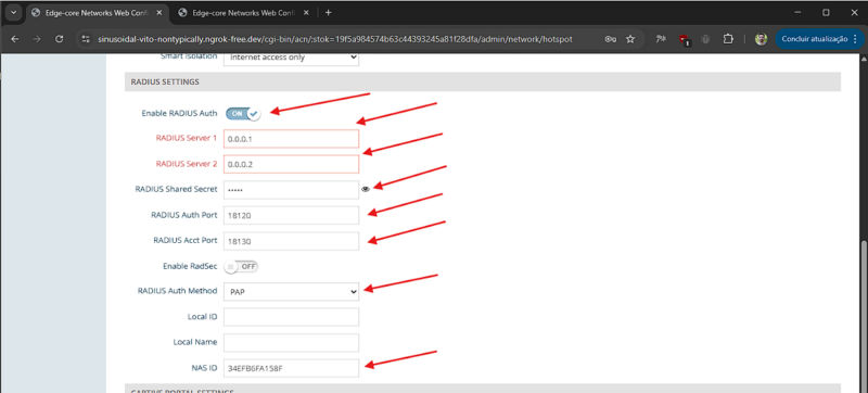 Aprenda a configurar o Edgecore Standalone com WiFire Hotspot