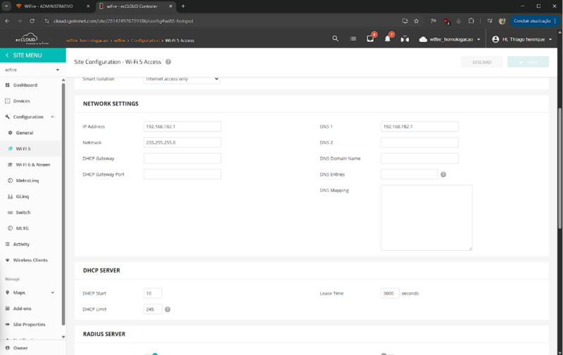 Descubra como configurar o Edgecore Cloud com WiFire Hotspot