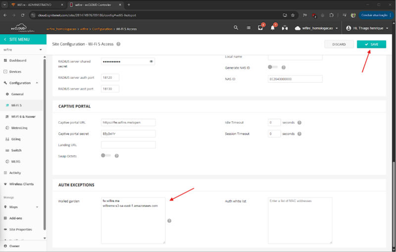Descubra como configurar o Edgecore Cloud com WiFire Hotspot