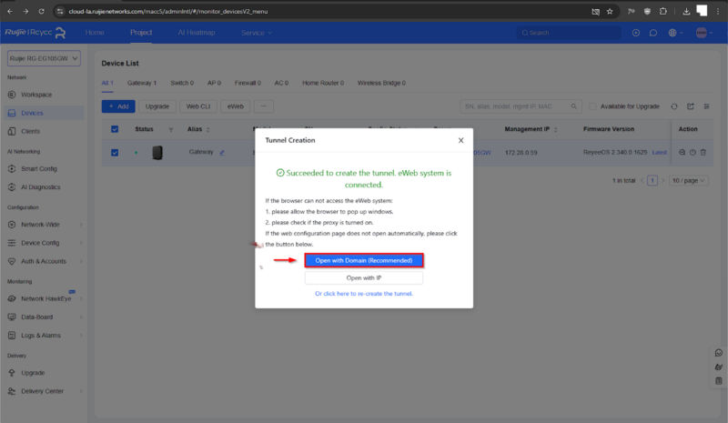 configurar Ruijie Reyee com WiFire Hotspot