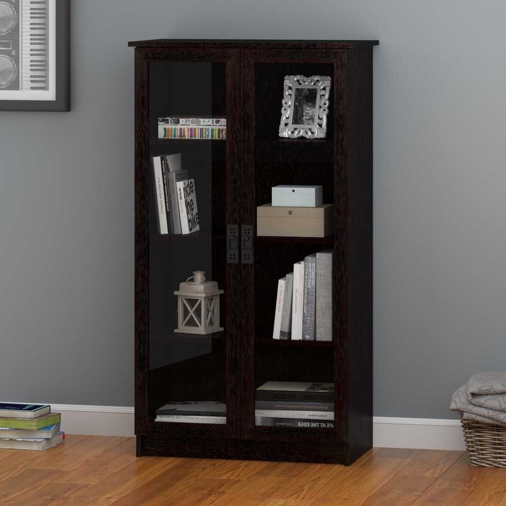 Displaying Gallery of Black Bookcases With Glass Doors (View 9 of 15