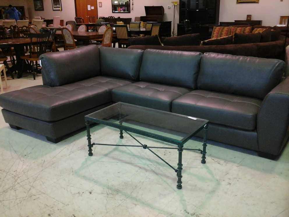 View Gallery of Black Leather Sectionals With Chaise (Showing 4 of 15