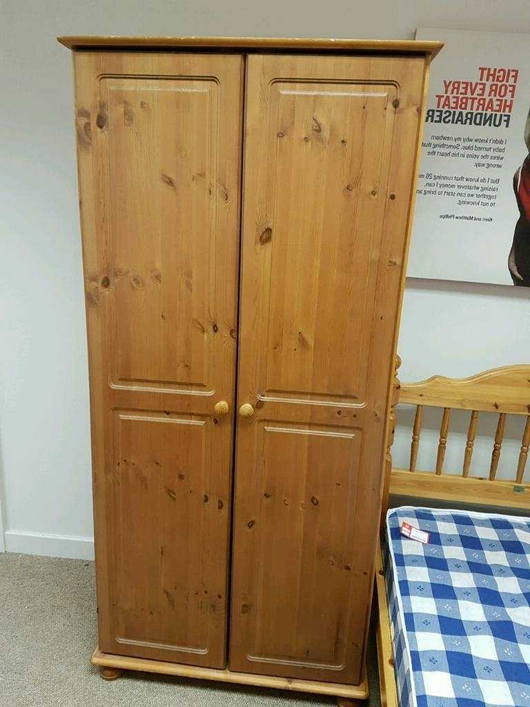 15 Photos Double Pine Wardrobes