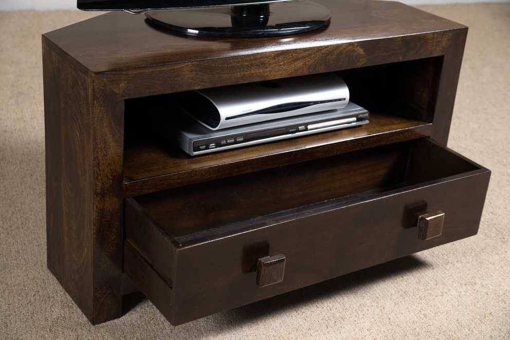 Featured Image of Black Wood Corner Tv Stands