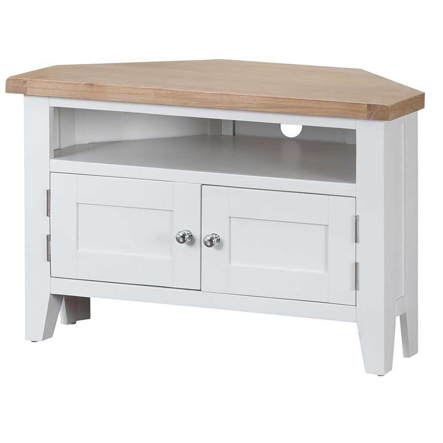 2023 Popular White Wood Corner Tv Stands