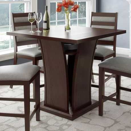 Featured Image of Bushrah Counter Height Pedestal Dining Tables