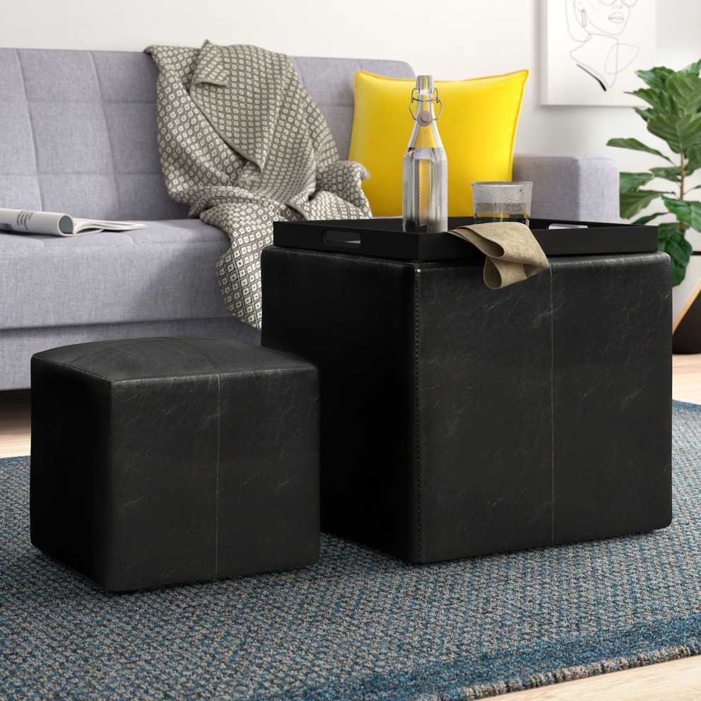 Featured Image of Ottomans With Stool And Reversible Tray
