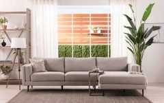 Aquarius Light Grey 2 Piece Sectionals with Laf Chaise