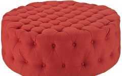 Tufted Fabric Ottomans