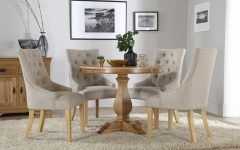 20 Collection of Dining Tables and Fabric Chairs