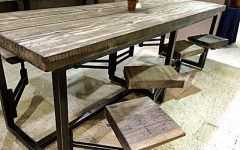 Dining Tables with Attached Stools