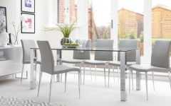 Clear Glass Dining Tables and Chairs
