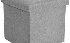 Top 10 of Solid Linen Cube Ottomans