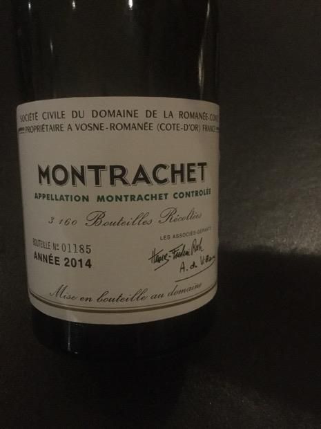 DRC Montrachet 2014 實物回收