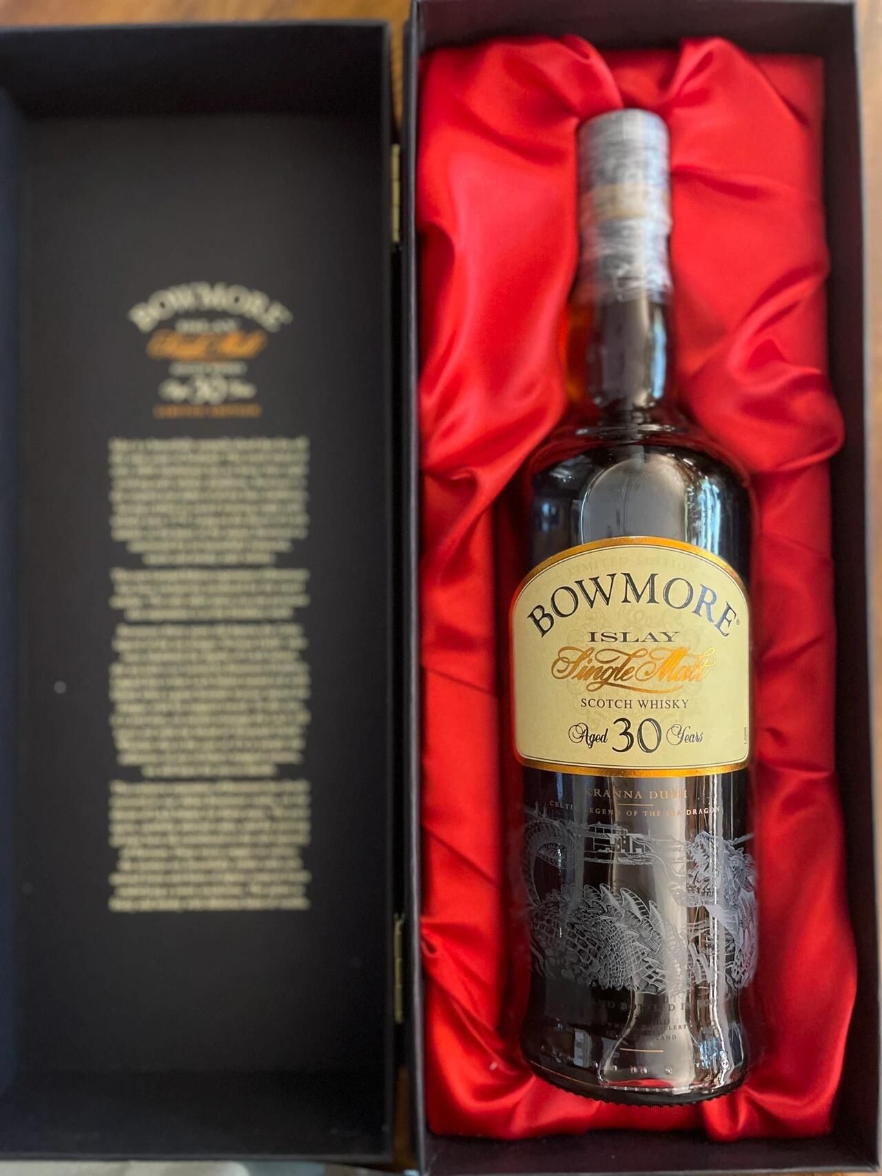 Bowmore Sea Dragon 海龍王陶瓷瓶稱重與漏酒檢查示意圖