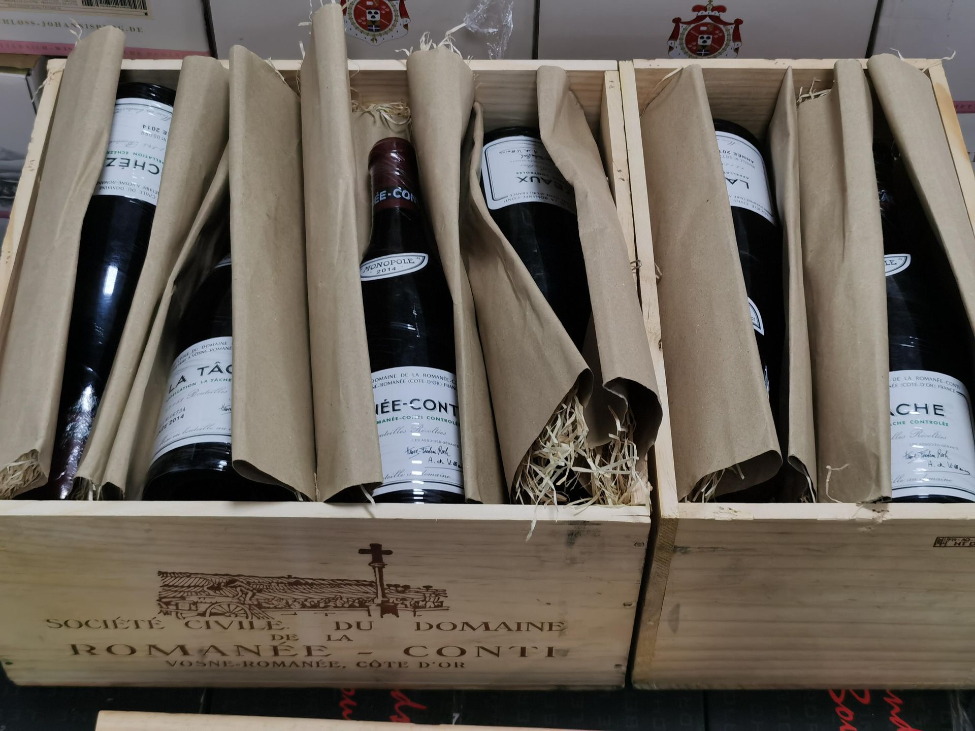 DRC 原裝木箱 OWC 原封鋼帶瓶號來源證明檢查示意圖