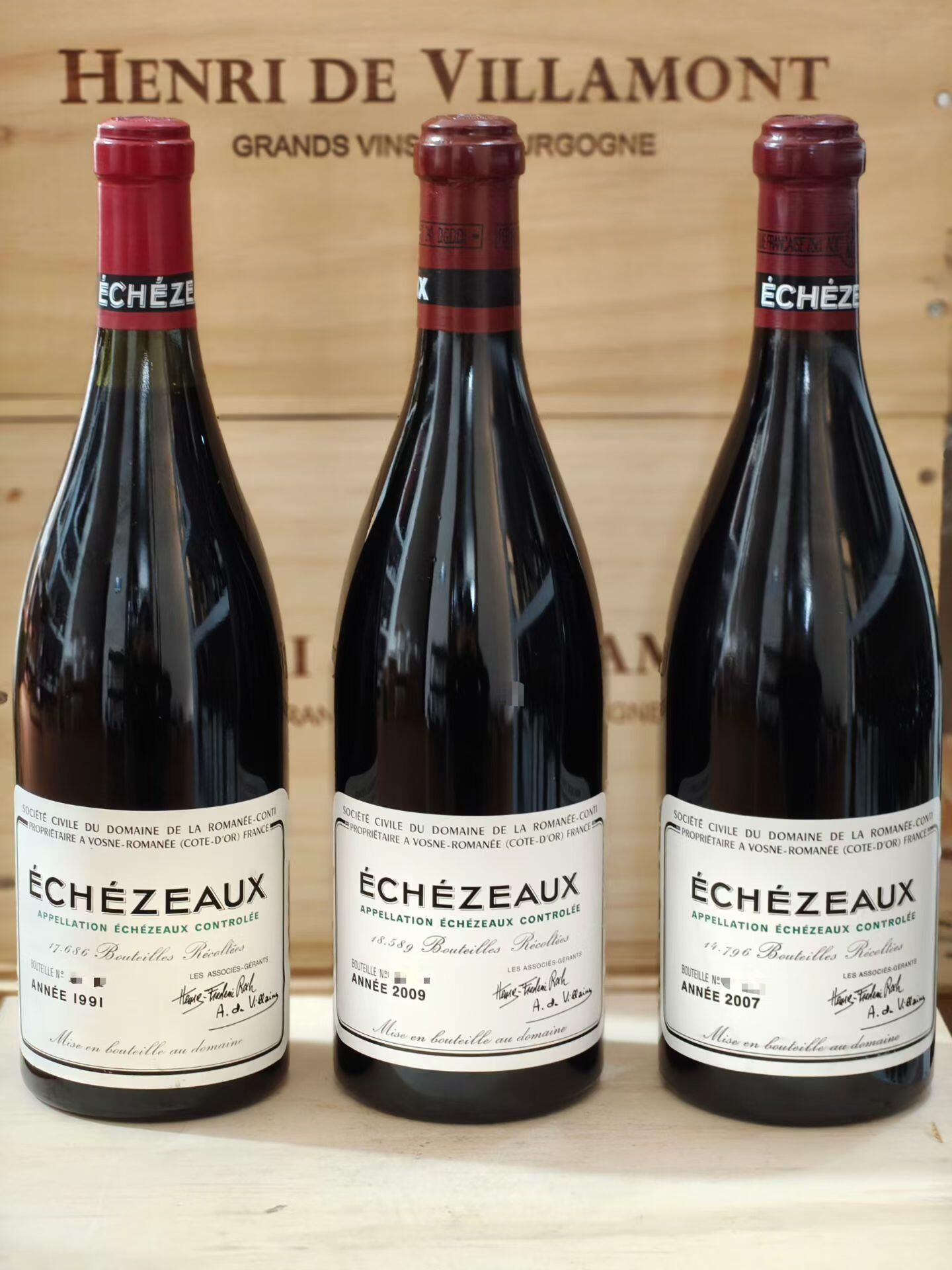 DRC Echezeaux 與 Grands Echezeaux 回收估值矩陣示意圖
